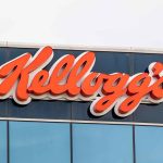 Kellogg's logo on building exterior.