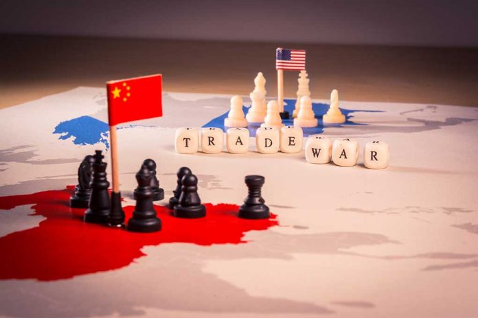 1080897317 featured image Chess pieces and flags on trade war map