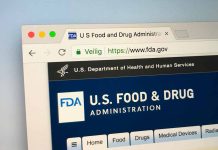 FDA website on a computer screen