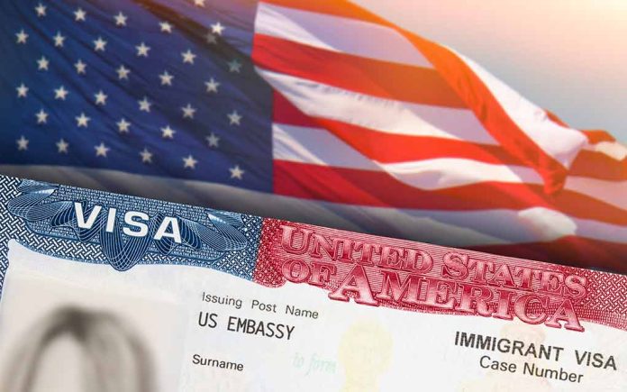 1983291833 featured image Closeup of US visa and flag image