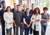 Group of medical professionals in a hospital setting