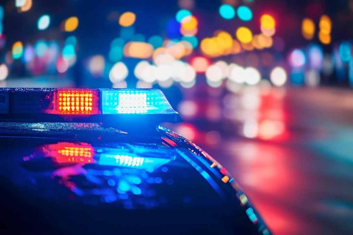 2467102619 featured image Police car with flashing lights at night