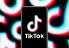 TikTok app logo on a smartphone screen