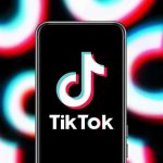 TikTok app logo on a smartphone screen