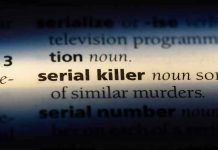 Dictionary definition of serial killer highlighted
