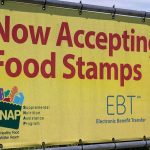 SNAP Fraud EXPLODES – 186,000 Dead Still Cashing In Yellow sign now accepting food stamps EBT SNAP