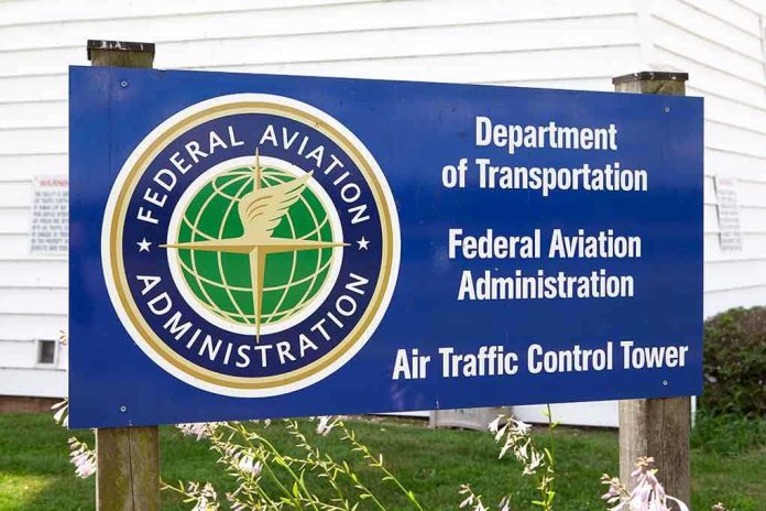 shutterstock_311450885 (1).jpg Sign for the Federal Aviation Administration at an air traffic control tower
