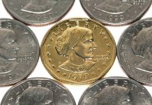 Trump $1 Coin Plan IGNITES Washington Brawl A collection of coins featuring a gold coin surrounded by silver coins