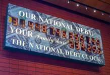 U.S Deficit EXPLODES – Trump’s Tariff Plan BACKFIRES U.S. National Debt Clock displaying current debt figures.