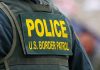 Illegal Immigrant Fleeing ICE KILLS Beloved Teacher Police U.S. Border Patrol uniform close-up.