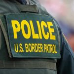 Illegal Immigrant Fleeing ICE KILLS Beloved Teacher Police U.S. Border Patrol uniform close-up.