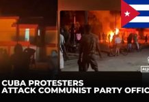 Cubans Torch Communist Party Office During Blackout Fury