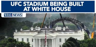 Stadium construction begins at White House for UFC Freedom 250