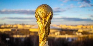 Spain Lifts the Trophy and Almost Every Major Honor Golden soccer world cup trophy outdoors