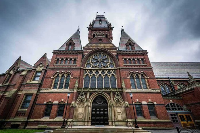 shutterstock_544602331 Gothic Revival brick building with ornate arched entrance and large rose window