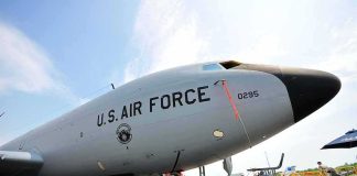 U.S. Expands Middle East Air Support U.S. Air Force tanker aircraft on display at an airfield