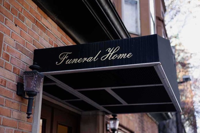 funeral home entrance canopy