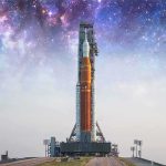 A New Eye Is Now Watching the Cosmos Rocket on launch pad under starry sky