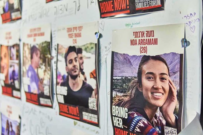 Posters of missing people on a wall