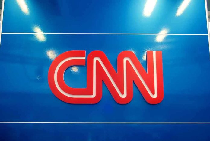 CNN logo on a blue background