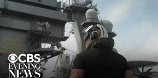 Carrier Arrival Raises Stakes Near Strait of Hormuz CBS reporter tours USS George Washington, ship fighting Iran near Strait of Hormuz