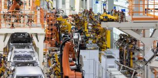 Fuel-Economy Rules Get Major Rollback Industrial robots assemble car bodies on an automotive production line