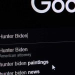 computer screen showing a search engine query with suggestions