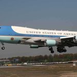 Qatar Jet Gift Sparks Air Force Uproar Airplane with blue and white livery landing approach