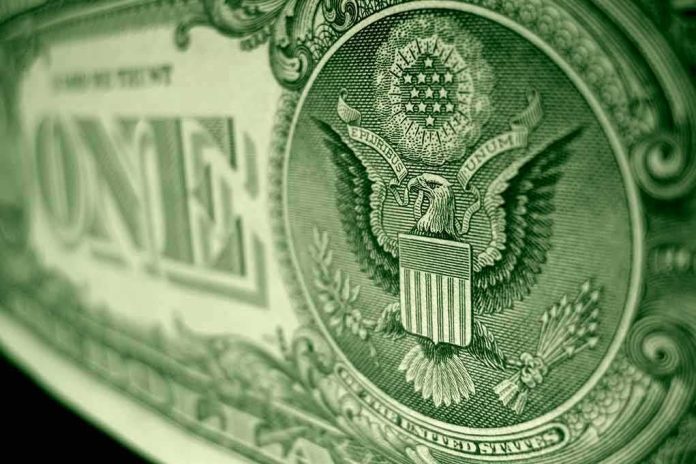 Great Seal eagle on U.S. one-dollar bill